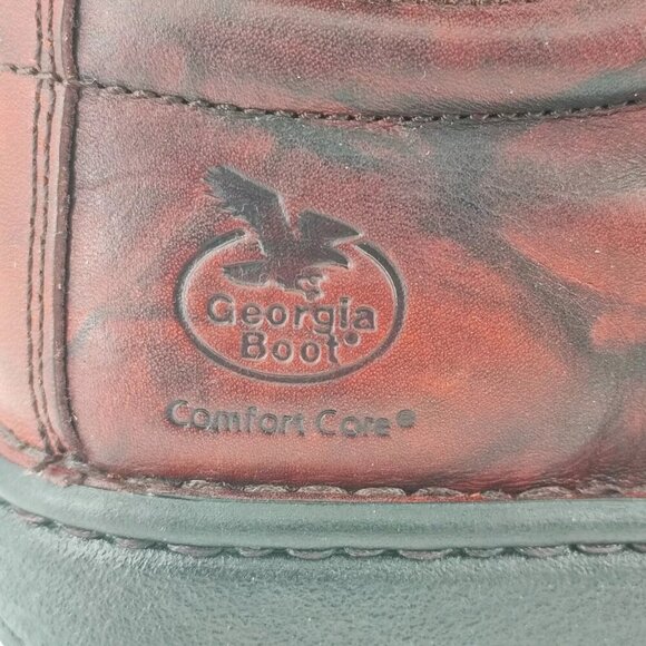 Georgia Men's Eagle Light Russet  Brown Leather Work Boots Size 12M US - Picture 13 of 15
